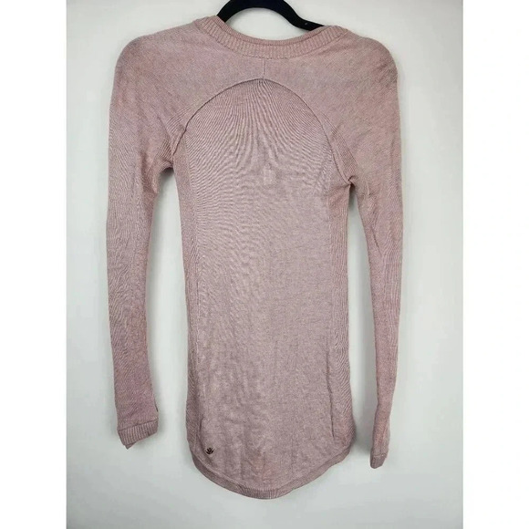 Lululemon Sunshine Coast Long Sleeve Sweater Mink Berry Pink Size 2. - Picture 2 of 5